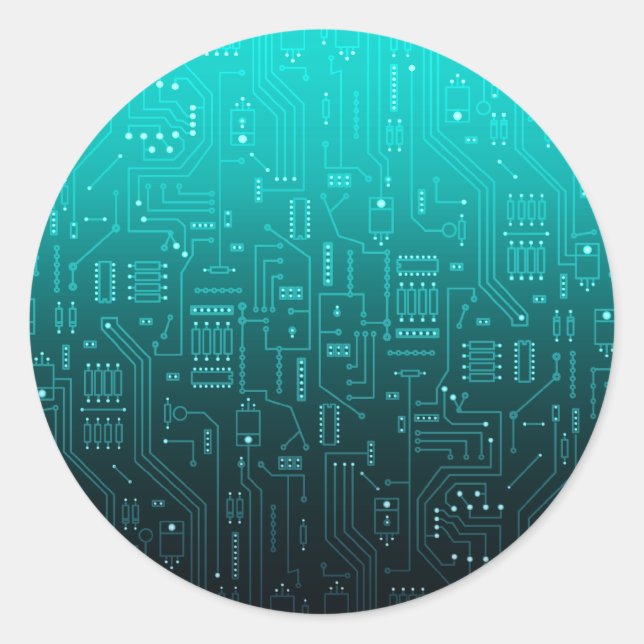 Cpu Runder Aufkleber (Vorderseite)