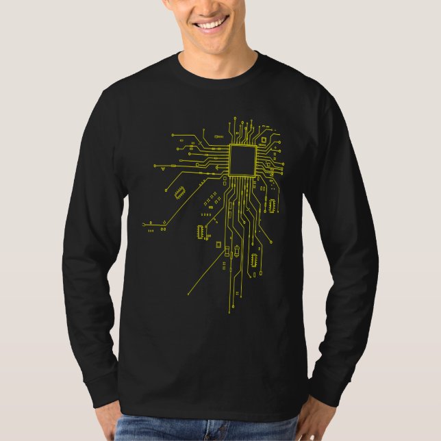 CPU-Technologie-Nerd-Computerchip- Informativ Prog T-Shirt (Vorderseite)