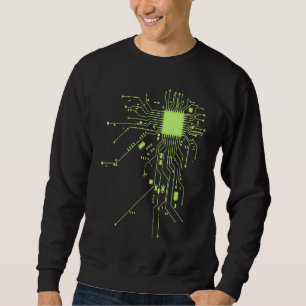 CPU-Technologie-Nerd-Computerchip- Informative Pro Sweatshirt