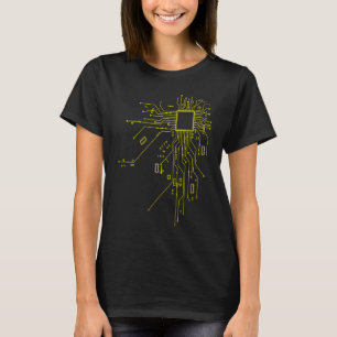 CPU-Technologie-Nerd-Computerchip- Informativer Pr T-Shirt