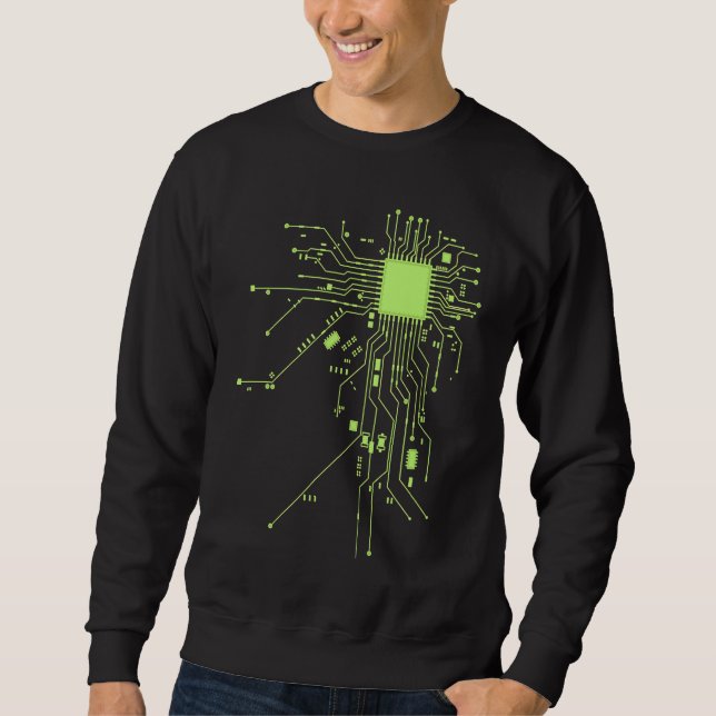 CPU Technology Nerd Computer Chip Informative Prog Sweatshirt (Vorderseite)
