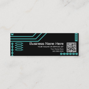 cpu v.3 mit qr Code Mini Visitenkarte