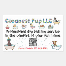 CPup-Aufkleber Rechteckiger Aufkleber