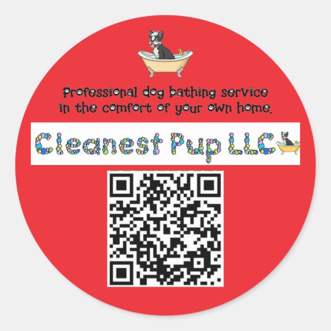 CPup-Aufkleber Runder Aufkleber (Vorderseite)