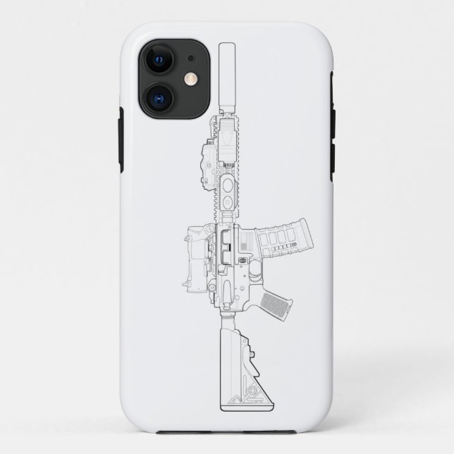 CQBR MK18 Mod 0 Case-Mate iPhone Hülle (Rückseite)
