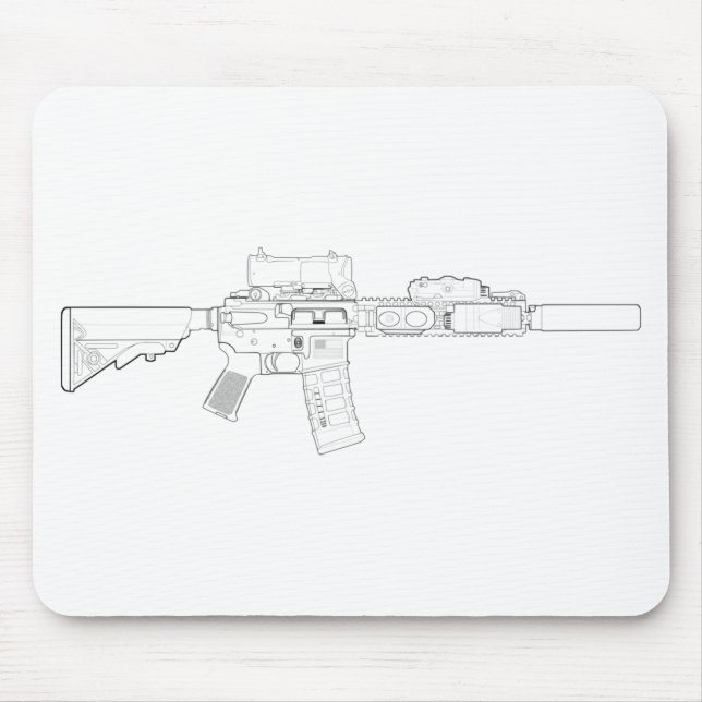 CQBR MK18 Mod 0 Mousepad (Vorne)