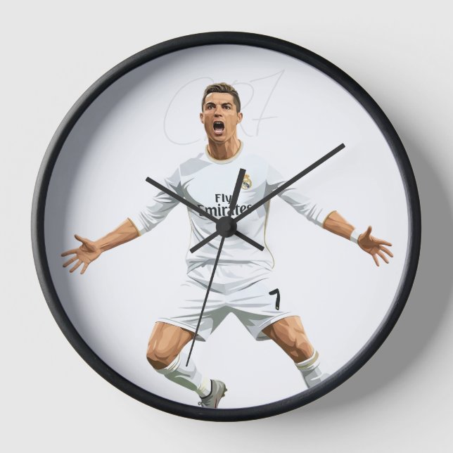CR7 Cristiano Ronaldo - setze deine Initialen Uhr (Vorderseite)