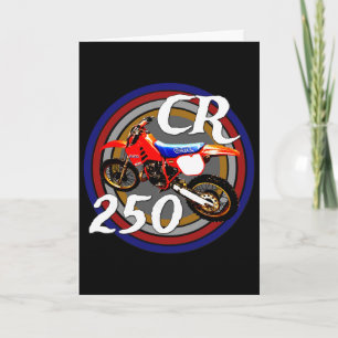 Cr 250 R Vintage Retro Motocross Motorrad  Karte