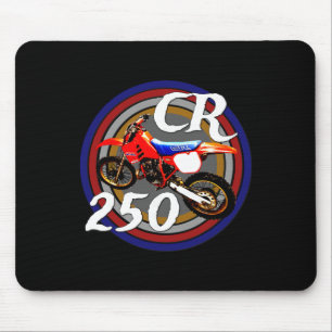 Cr 250 R Vintage Retro Motocross Motorrad Mousepad
