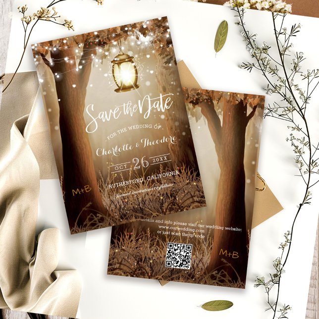 CR Code Rustic Country Wedding Save the Date (Von Creator hochgeladen)