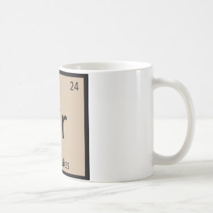 Cr - Crabcakes Chemie Periodisches Tabellensymbol Tasse