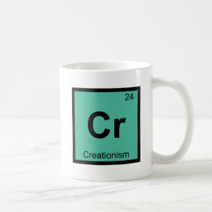 Cr - Creationismus Philosophie Chemie Symbol Kaffeetasse