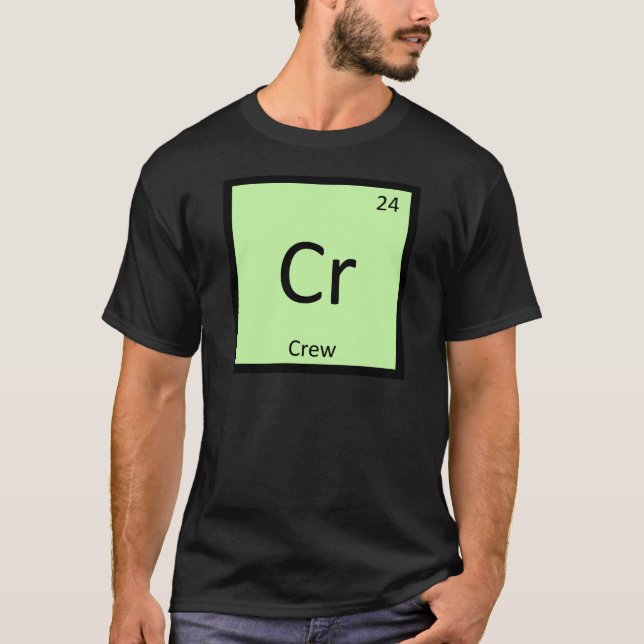 Cr - Crew Sports Chemistry Periodisches Tabellensy T-Shirt (Vorderseite)