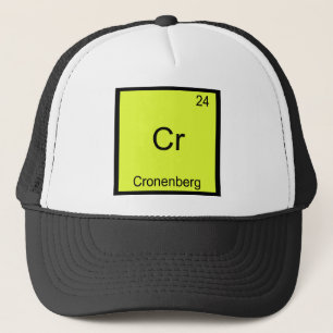 Cr - Cronenberg Lustiges Chemie-Element-Symbol-T-S Truckerkappe