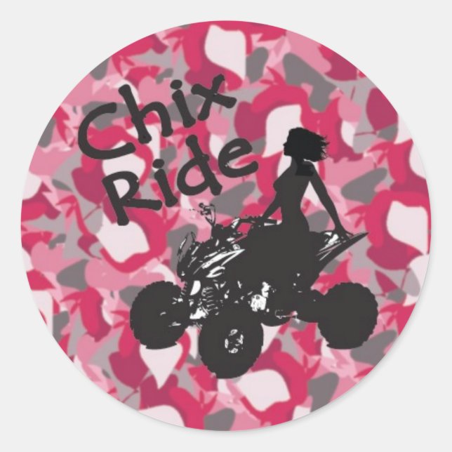 CR Pink Camouflage Stickers (Vorderseite)