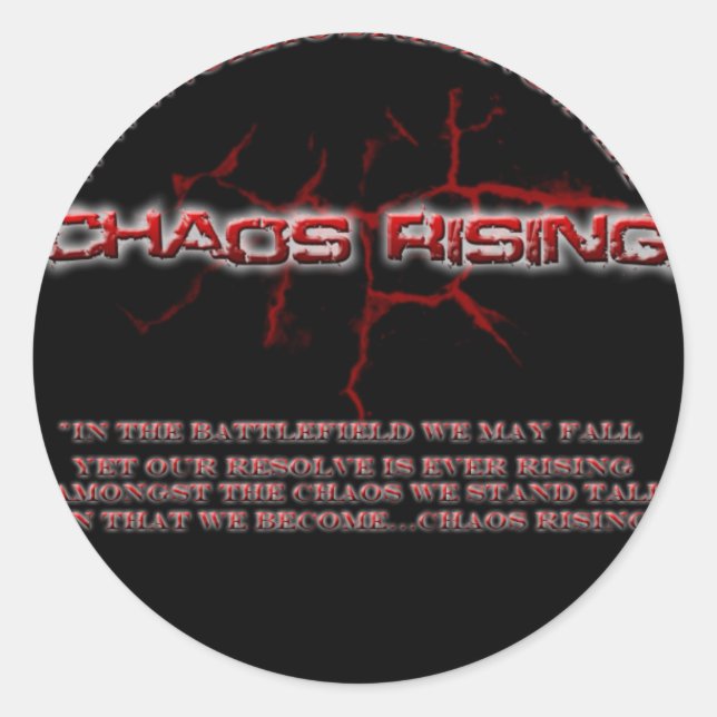 CR Round-Aufkleber Runder Aufkleber (Vorderseite)