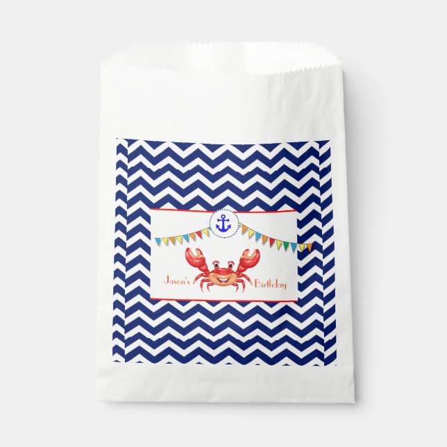 Crab-Abbildung Geschenktütchen (Vorderseite)