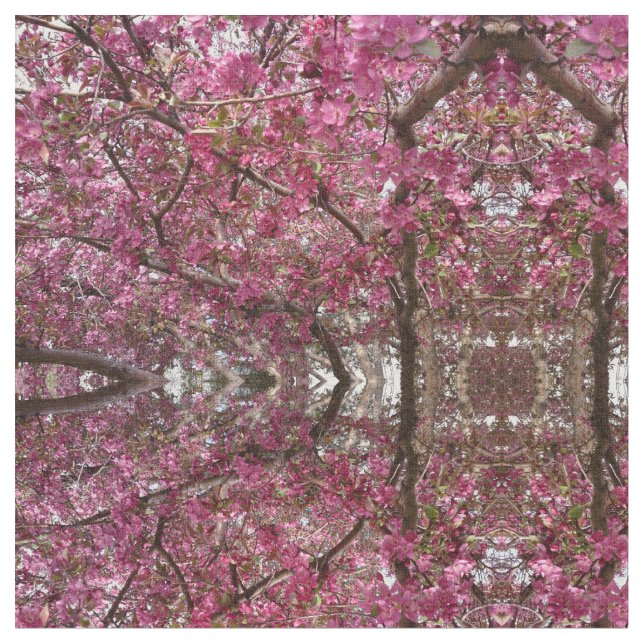 Crab Apple Grove Material Stoff (Nahaufnahme)