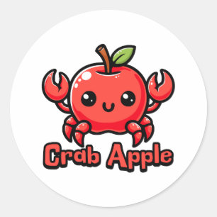 Crab Apple Niedlich Crab Apple Pub Runder Aufkleber