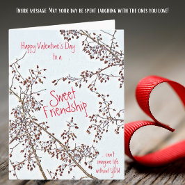 Crab Apple Sweet Friend Valentine begrüßt Karte