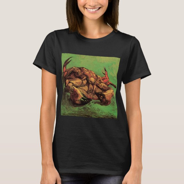 Crab auf dem Rücken von Vincent van Gogh T-Shirt (Vorderseite)