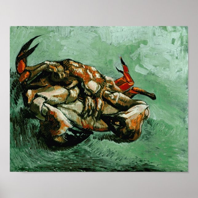 Crab auf der Rückseite (F605) Van Gogh Fine Art Poster (Vorne)