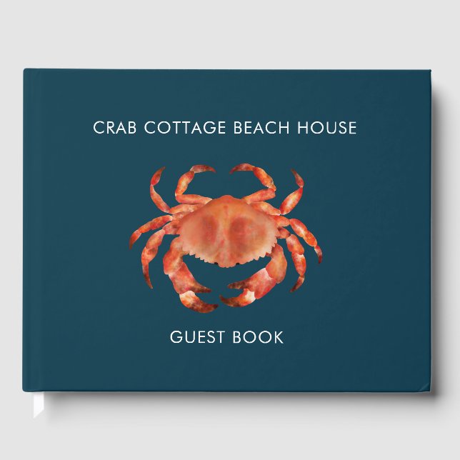 Crab Beach House Ferienvermietung Gästebuch (Vorderseite)