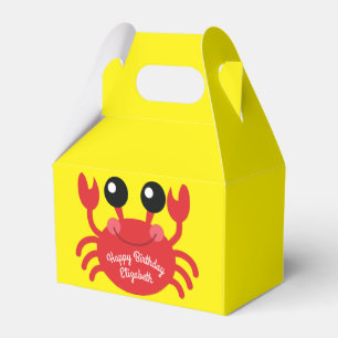 Crab Birthday Party Beach Geschenkschachtel