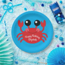 Crab Birthday Party Niedlich Cartoon Kinder