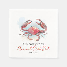 Crab Boil Family Summer Seafood Party  Serviette