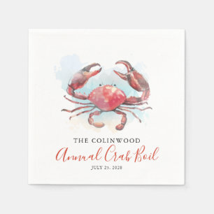 Crab Boil Family Summer Seafood Party  Serviette