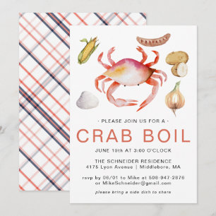 Crab Boil Meeresfrüchte Cookout-Party Einladung