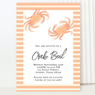 Crab Boil Party Einladung