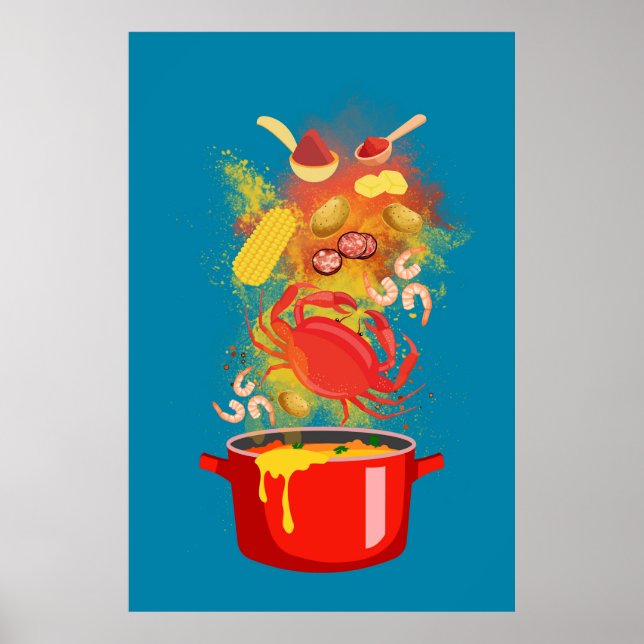 Crab Boil Pot Poster (Vorne)