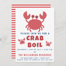 Crab Boil | Sommerliches Party / 4. Juli Einladung