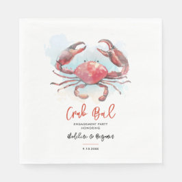 Crab Boil Verlobung Seafood Party Paper Serviette