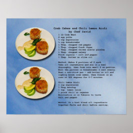 Crab Cakes Rezept Poster