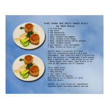 Crab Cakes Rezept Poster