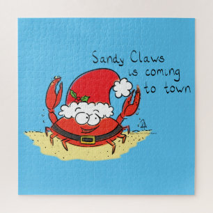 Crab Christmas Tropical Funny Puzzle