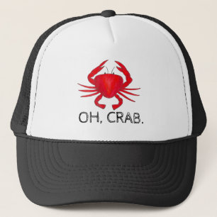 Crab (Crap) Red Baltimore Maryland Crabs Hat Truckerkappe