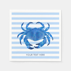 Crab Crustacean Ocean Beach Thema Serviette