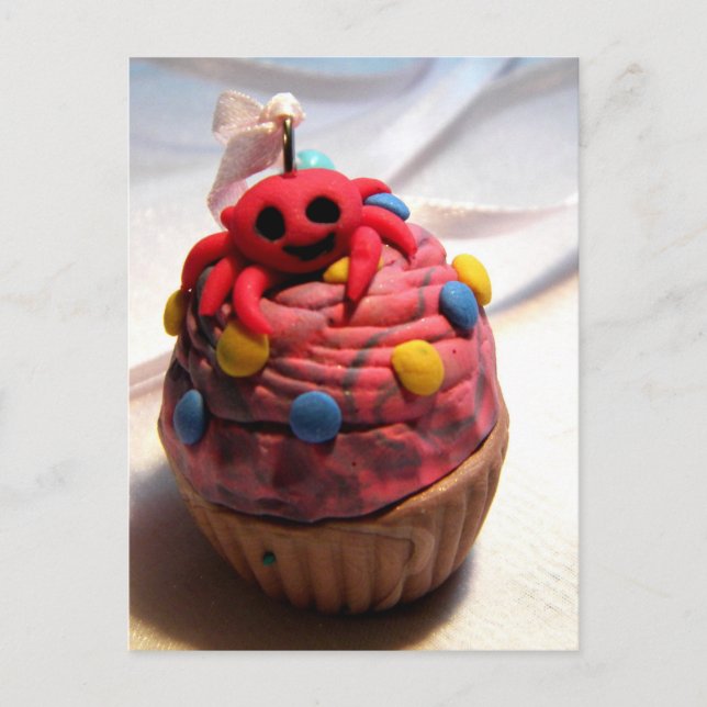 Crab Cupcake Postkarte (Vorderseite)