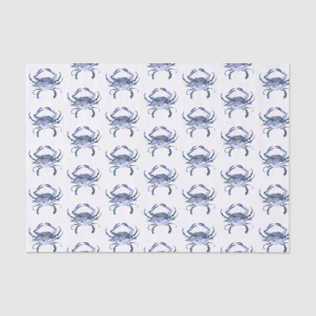 Crab Decorative Gewebe Papier Muster Strand (Vorderseite)