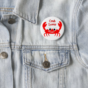 Crab Design Button