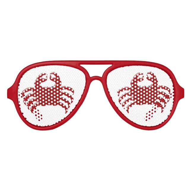 Crab Design Sonnenbrille (Vorderseite)