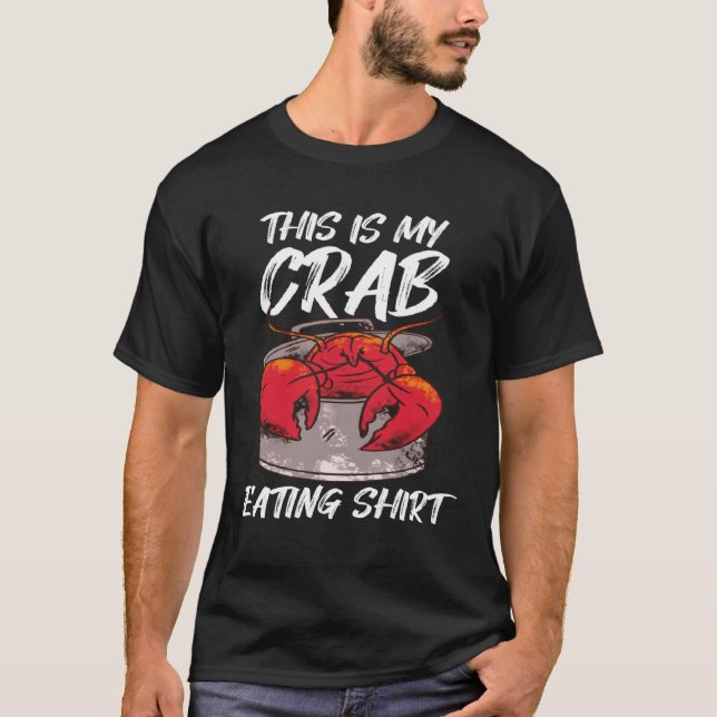Crab Eating Crawfish Pot Lobster T-Shirt (Vorderseite)