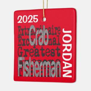 Crab Fisherman Extraordinaire CUSTOM Keramikornament
