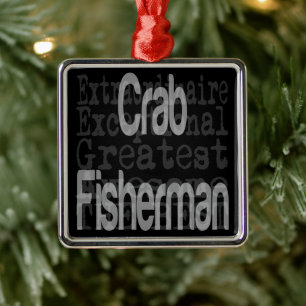 Crab Fisherman Extraordinaire Ornament Aus Metall