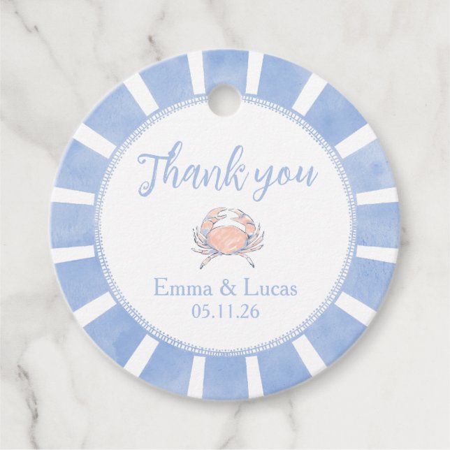 crab geschenkanhänger (Vorderseite)