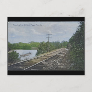 Crab Hill Cut Parker Ford PA Vintag Feiertagspostkarte